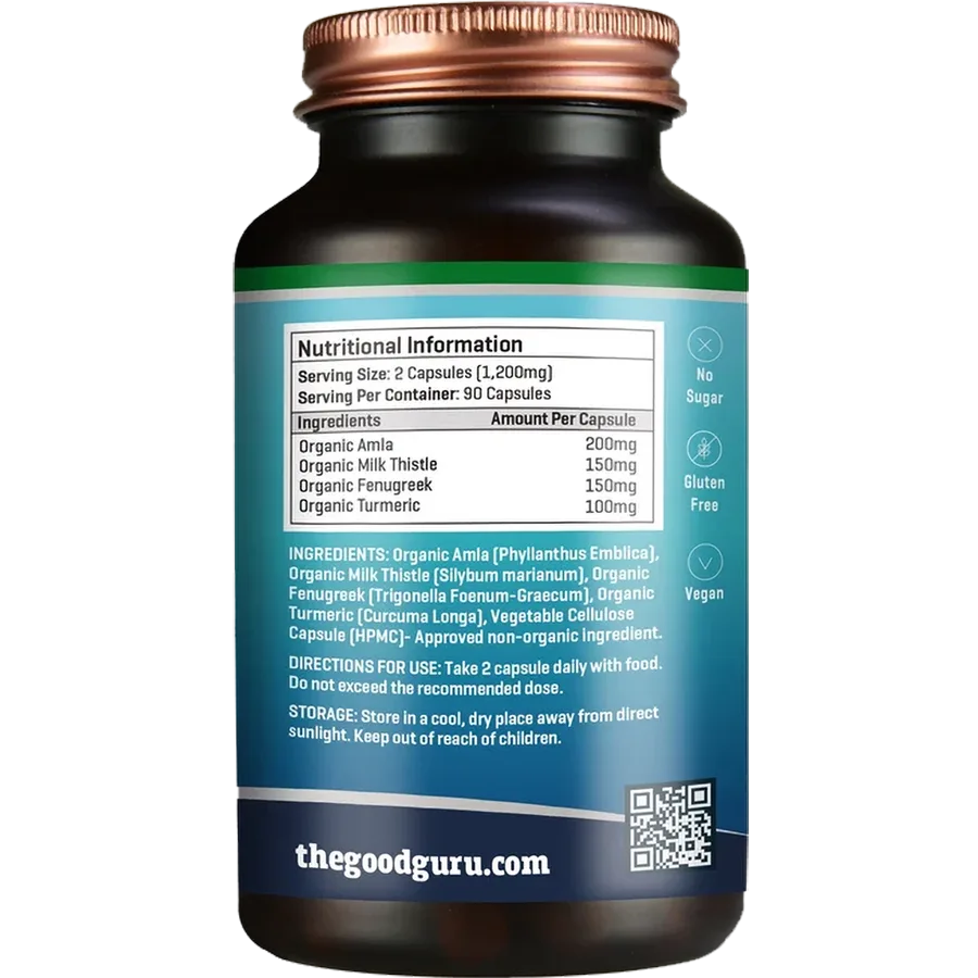 Good Guru Organic LiverKare 90 Caps - Image 2